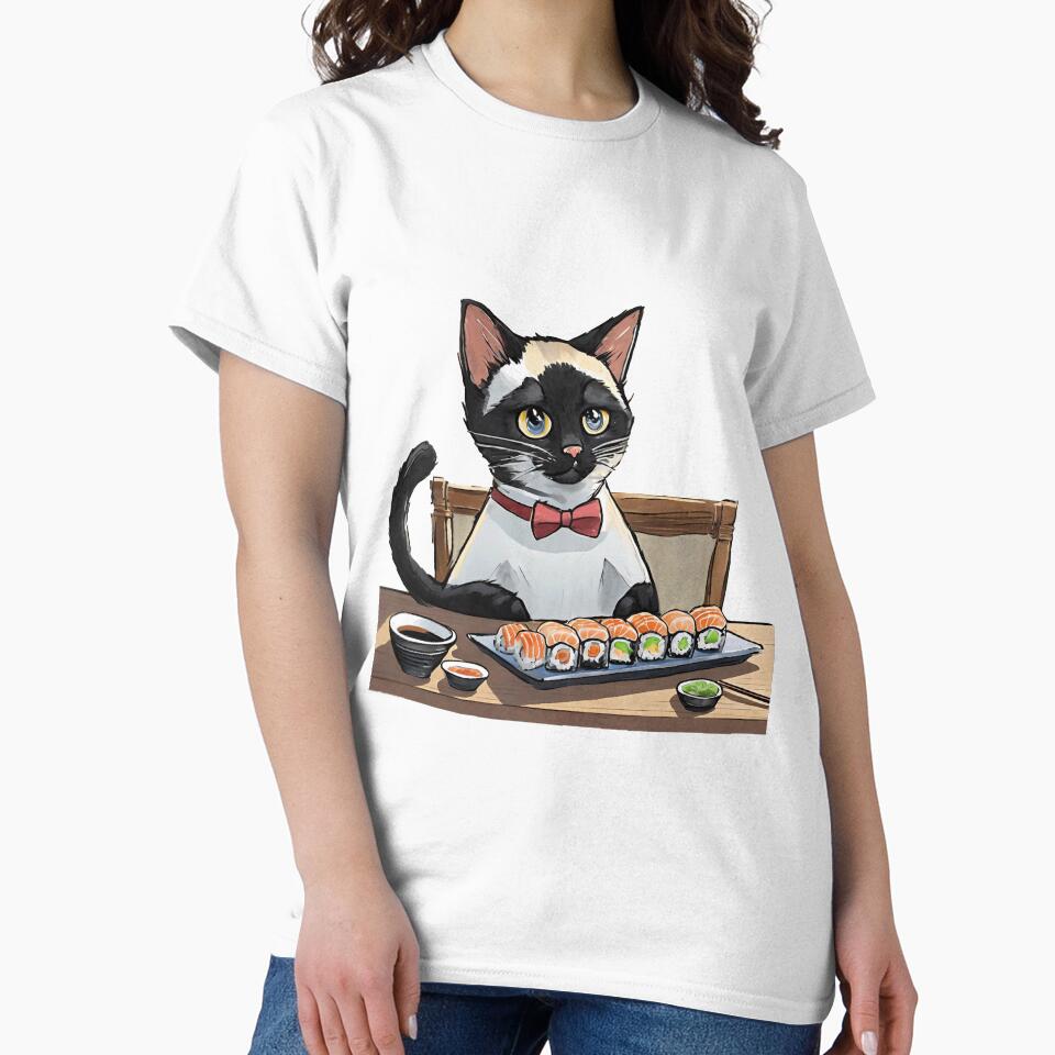 Sushi-Cat by omerfdln34 T-Shirts, Hoodie, Sweatshirt | BlankRebels.com (Image 2)