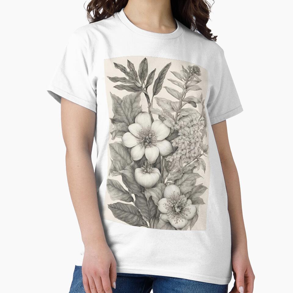 Hand-Drawn Botanical Illustrations: A Botanical Rhapsody of Nature's Beauty by Raffaellek T-Shirts, Hoodie,... (Image 2)