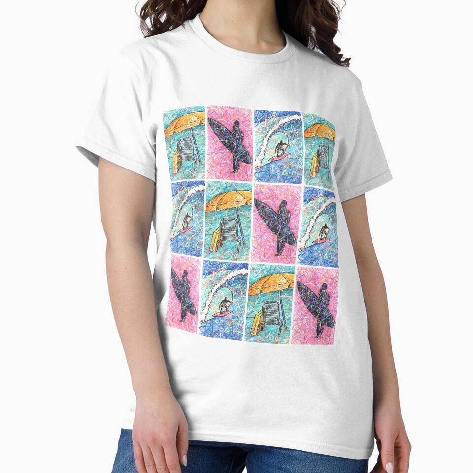 Surfing Art for Kids by Kitslam Art T-Shirts, Hoodie, Sweatshirt | BlankRebels.com (Image 2)
