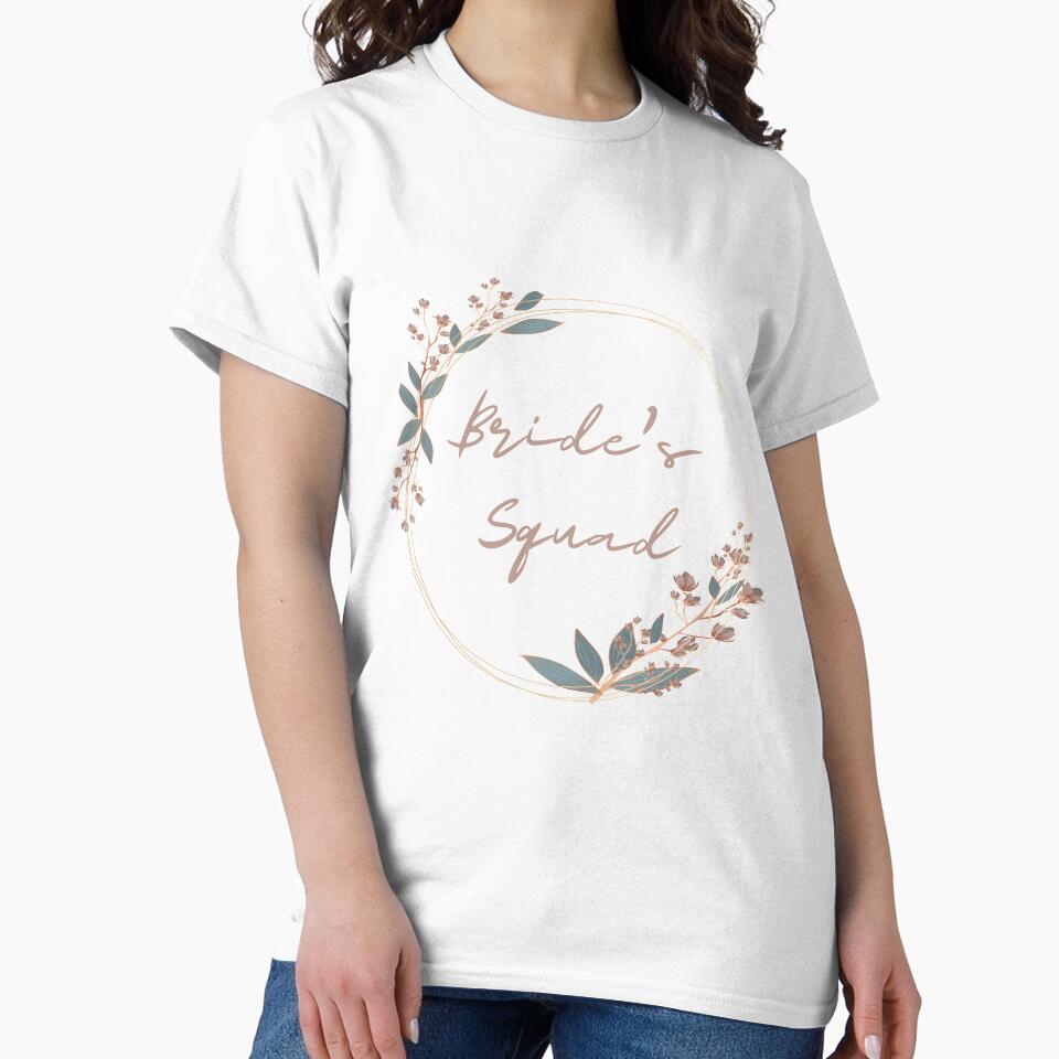 Bride's Squad Hen-do/bridal/wedding party by designsbyreaia T-Shirts, Hoodie, Sweatshirt | BlankRebels.com (Image 2)