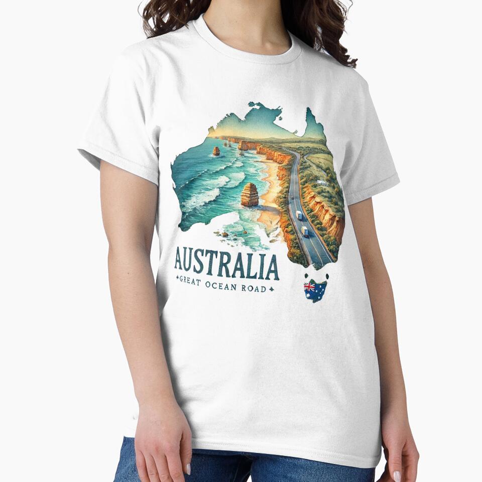 Great Ocean Road by yunamaliskova T-Shirts, Hoodie, Sweatshirt | BlankRebels.com (Image 2)