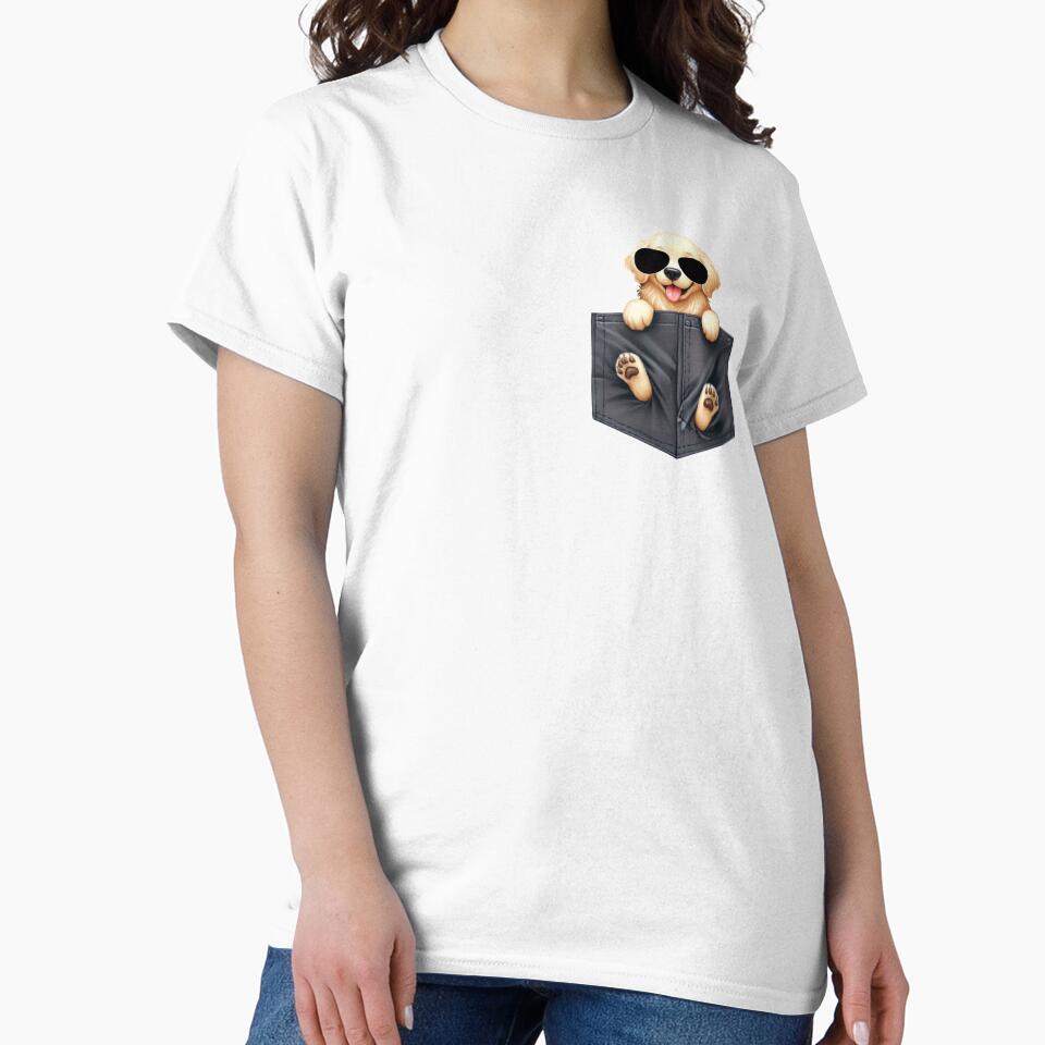 Cool Golden Retriever In The Pocket by TheAnimalZ00 T-Shirts, Hoodie, Sweatshirt | BlankRebels.com (Image 2)
