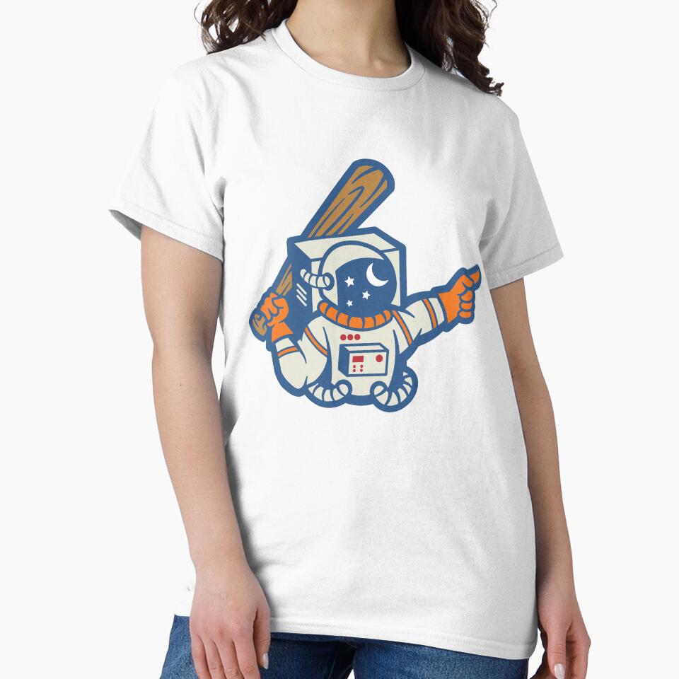 Moonshots | Baseball Astronaut by Will Sparks T-Shirts, Hoodie, Sweatshirt | BlankRebels.com (Image 2)