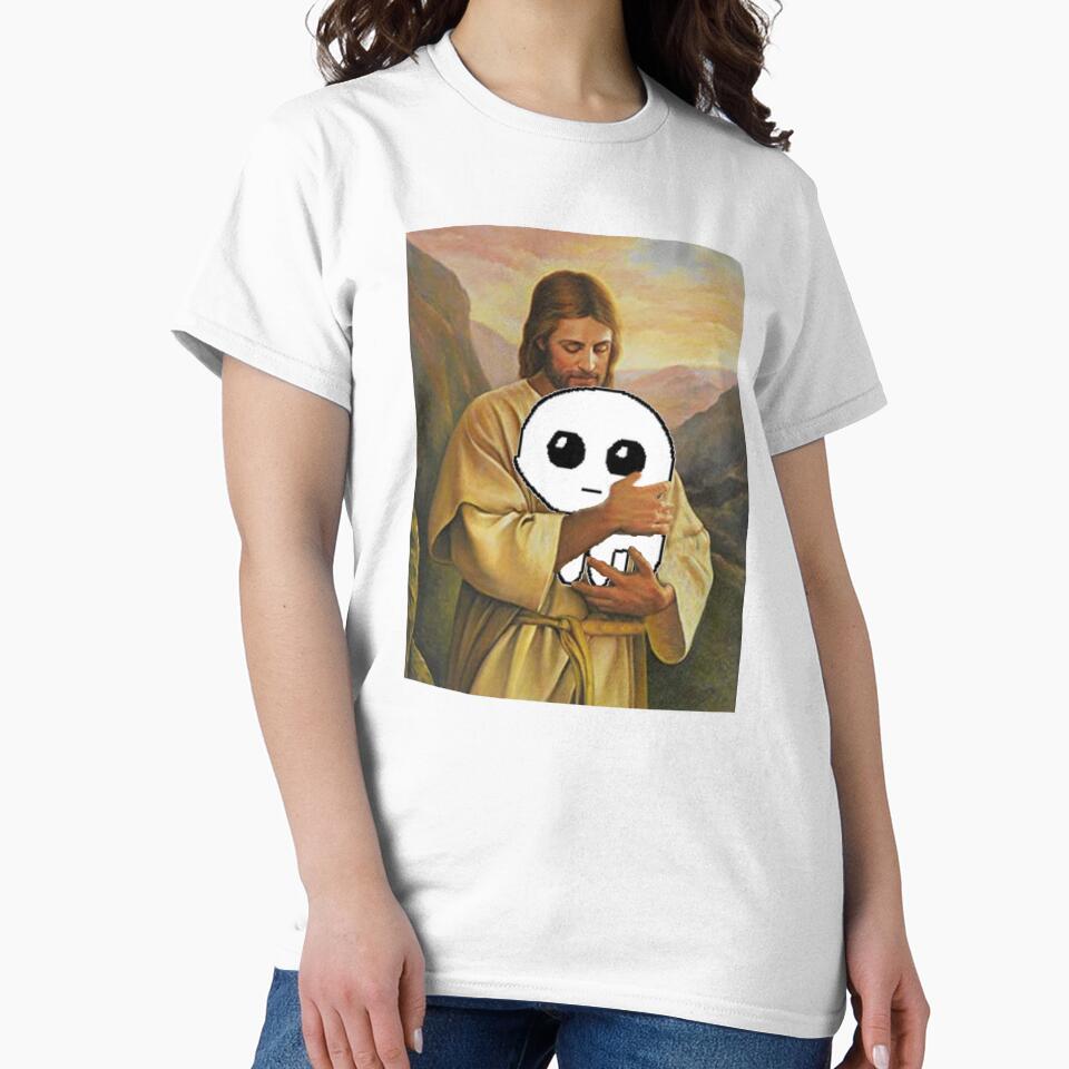 jesus holding autism creature tbh creature by yugiohcerealbox T-Shirts, Hoodie, Sweatshirt | BlankRebels.com (Image 2)