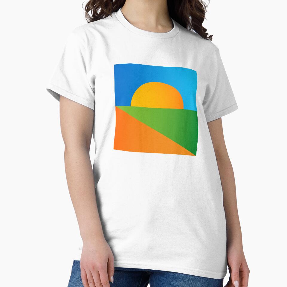 Colorful Sunset - playful geometric art by TalBright T-Shirts, Hoodie, Sweatshirt | BlankRebels.com (Image 2)