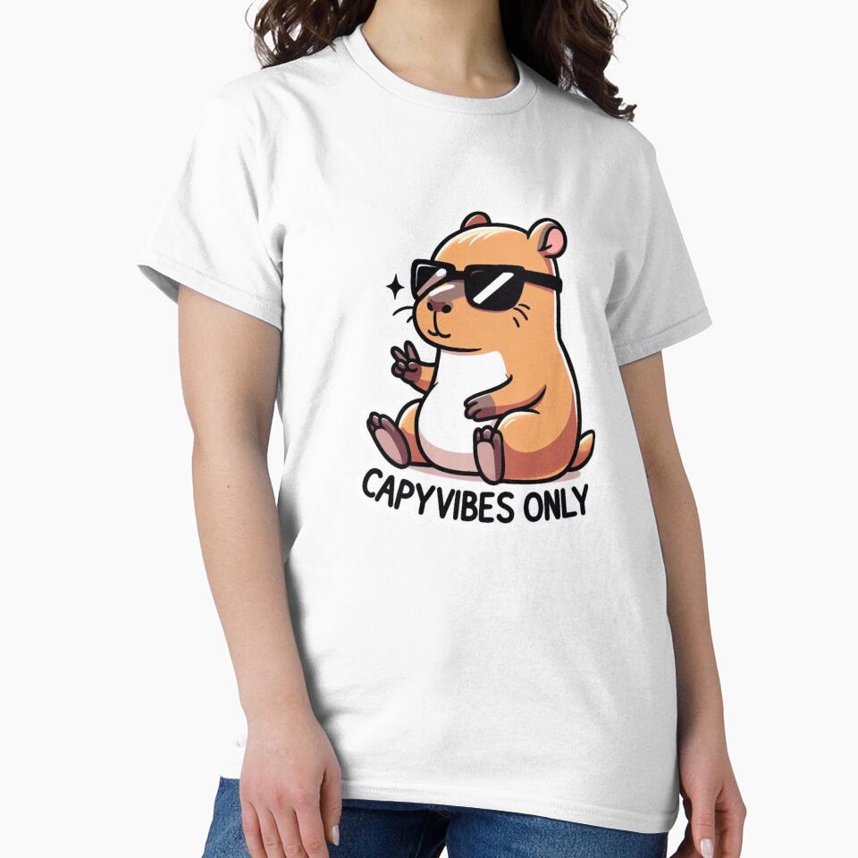 Capybara Vibes Only by MxDesign-RJ T-Shirts, Hoodie, Sweatshirt | BlankRebels.com (Image 2)