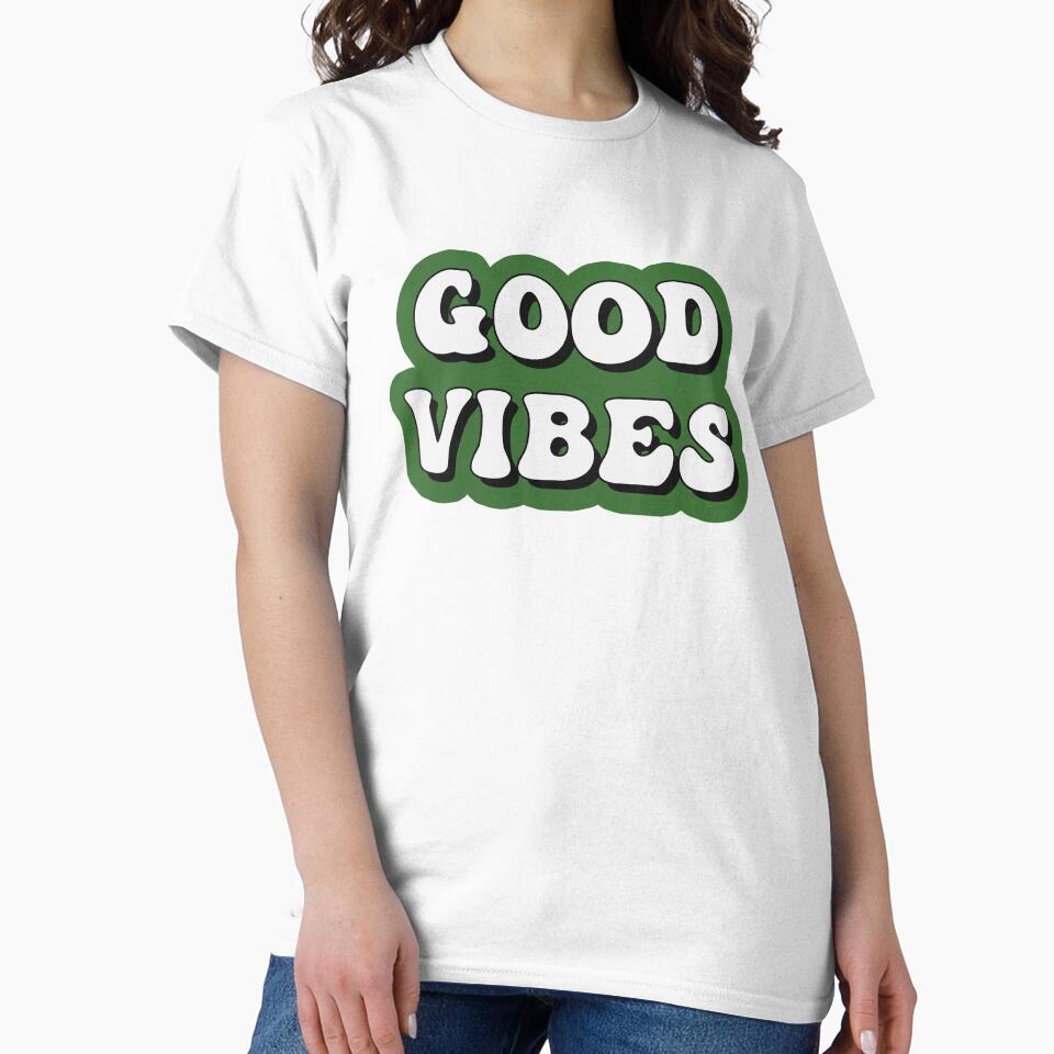Cool Good Vibes retro word aesthetic by Atlantico54 T-Shirts, Hoodie, Sweatshirt | BlankRebels.com (Image 2)