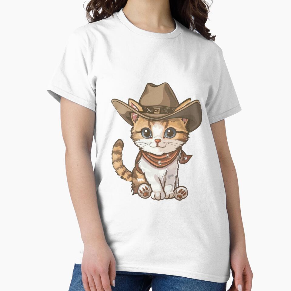 Cowboy Cat by ashleeeyjayne T-Shirts, Hoodie, Sweatshirt | BlankRebels.com (Image 2)