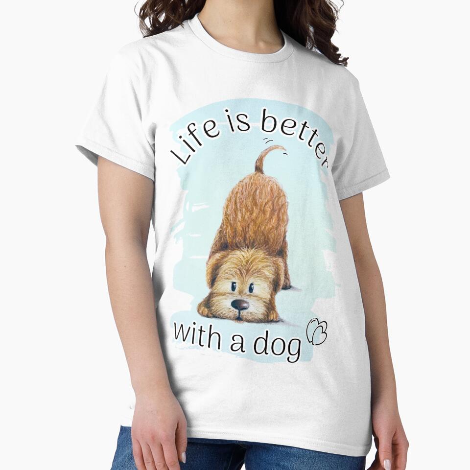 Life is better with a dog by NathBros T-Shirts, Hoodie, Sweatshirt | BlankRebels.com (Image 2)