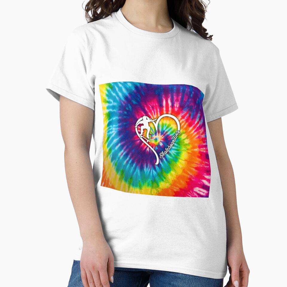 Skateboarding Tie Dye Art by VannaShanha T-Shirts, Hoodie, Sweatshirt | BlankRebels.com (Image 2)