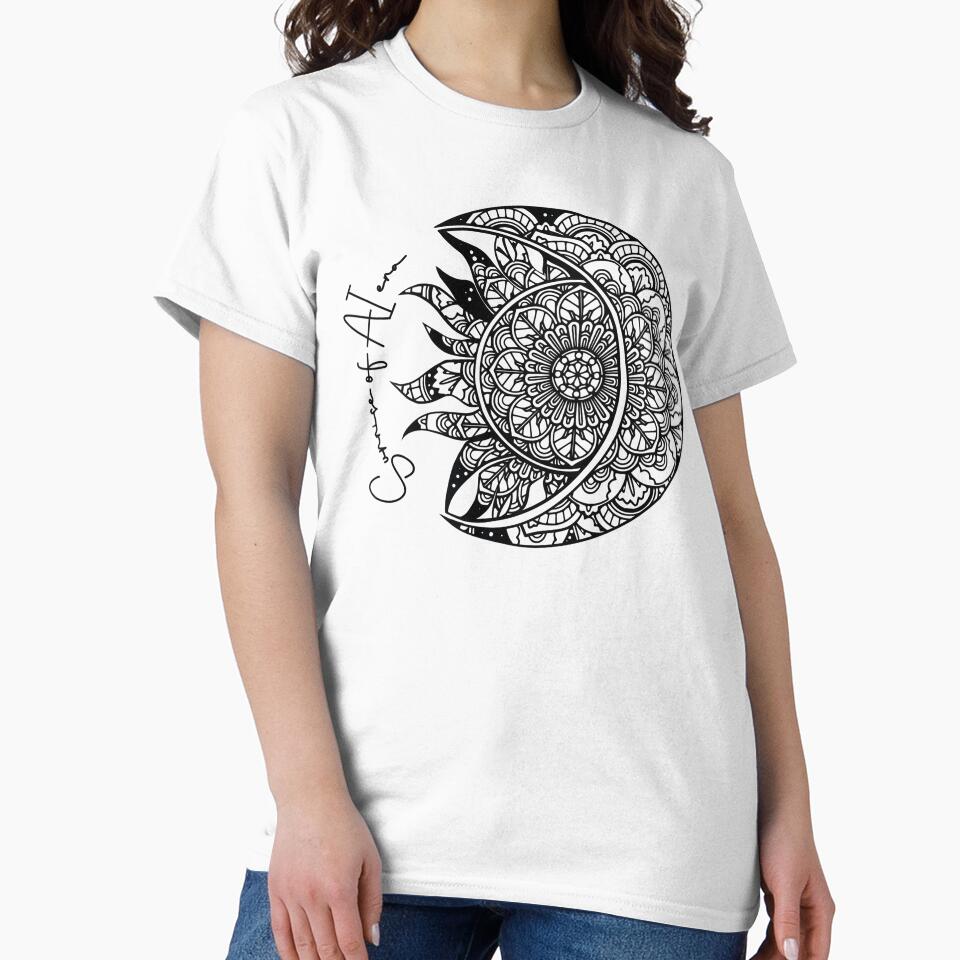 Mandala - Sunrise of AI era by Doodle-Bloom T-Shirts, Hoodie, Sweatshirt | BlankRebels.com (Image 2)