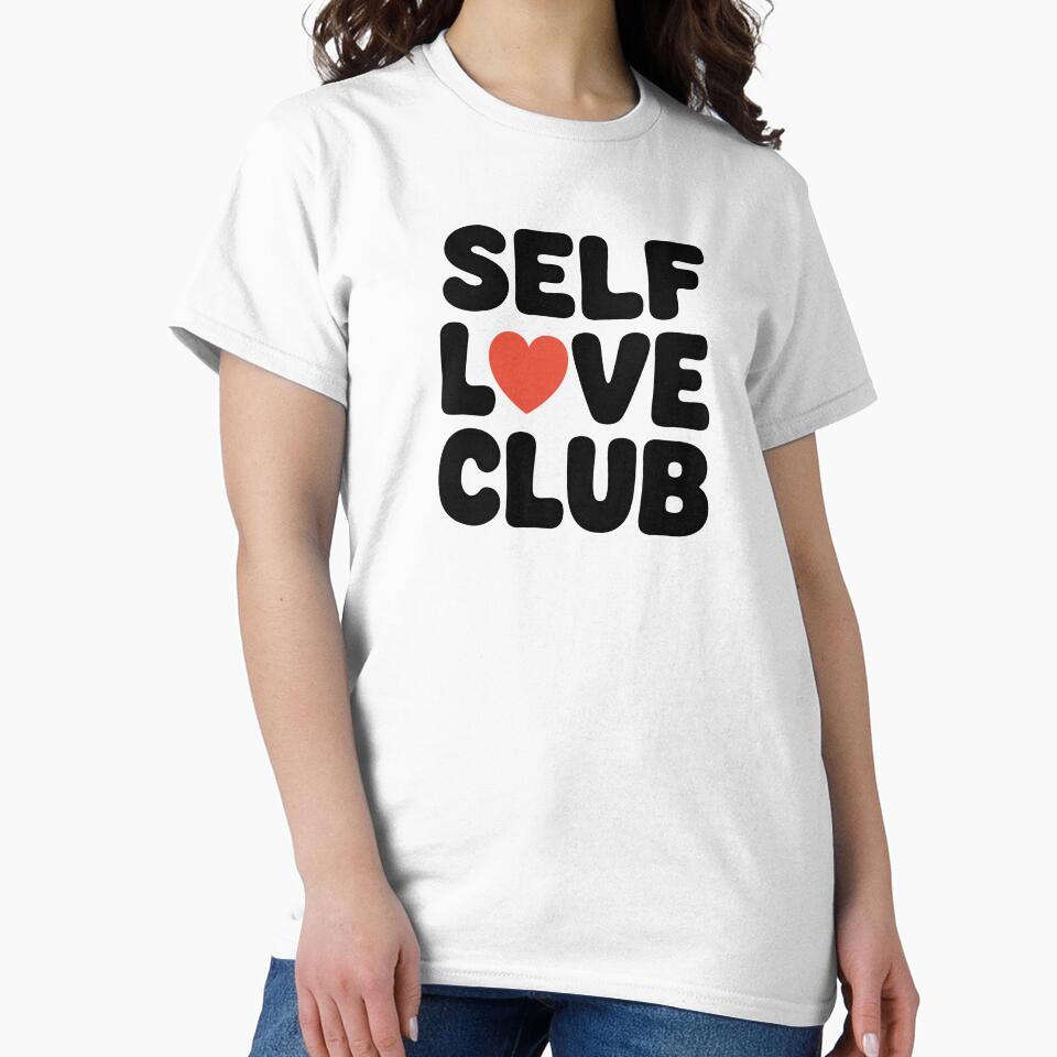 Self Love Club Valentine Typography by TrendMorphic T-Shirts, Hoodie, Sweatshirt | BlankRebels.com (Image 2)