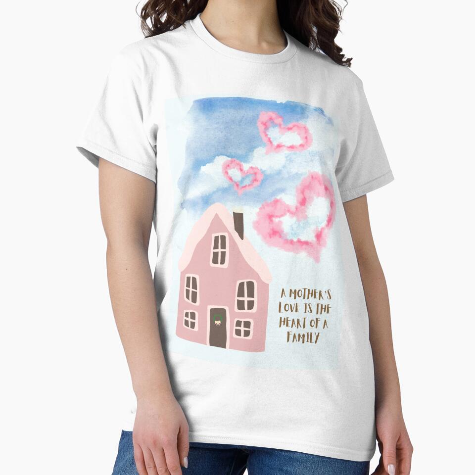 Happy Mother's Day - A mother's love is the heart of a family by aywchen T-Shirts, Hoodie, Sweatshirt (Image 2)