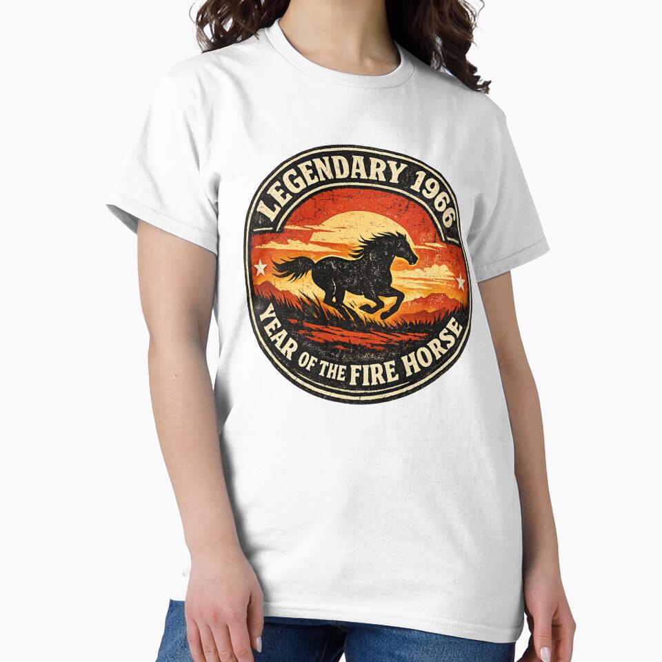 Legendary 1966 Fire Horse Vintage Badge by avinigav T-Shirts, Hoodie, Sweatshirt | BlankRebels.com (Image 2)