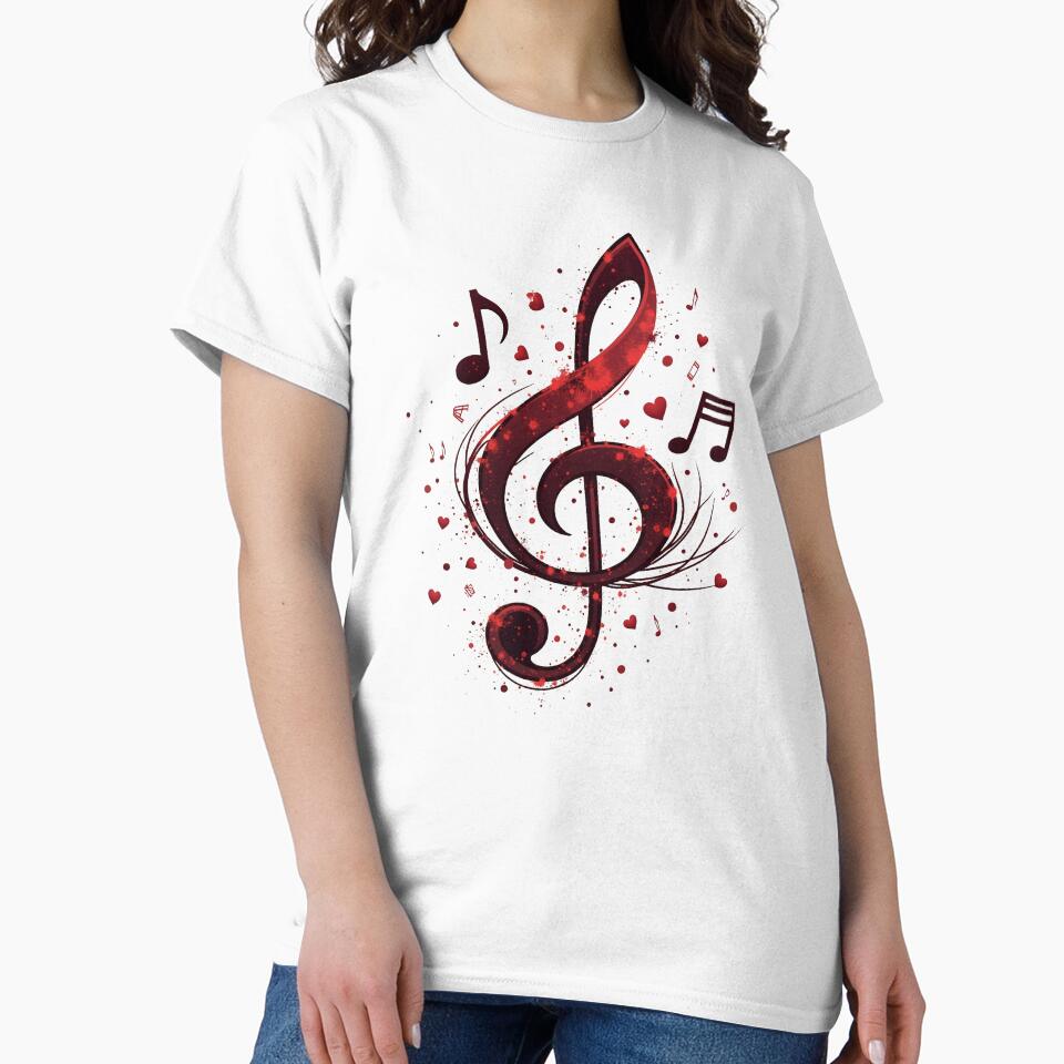 Groove to the Beat - Music Lover Notes Design by FunnyFarmDesign T-Shirts, Hoodie, Sweatshirt | BlankRebels.com (Image 2)