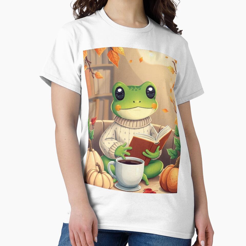 frog and toad, toad, book, cute, book lover, froggy, frog lover, illustrator, read, reading, frog reading book,... (Image 2)