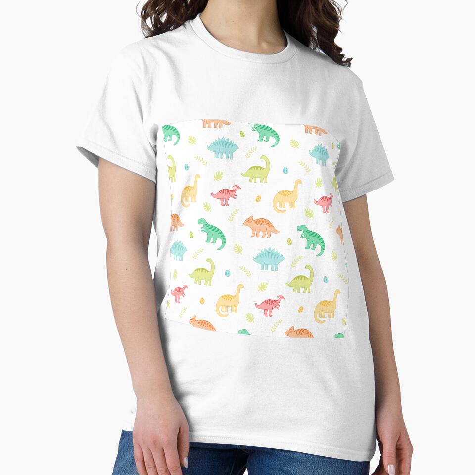Dinosaur Pattern by InfiniteSticker T-Shirts, Hoodie, Sweatshirt | BlankRebels.com (Image 2)