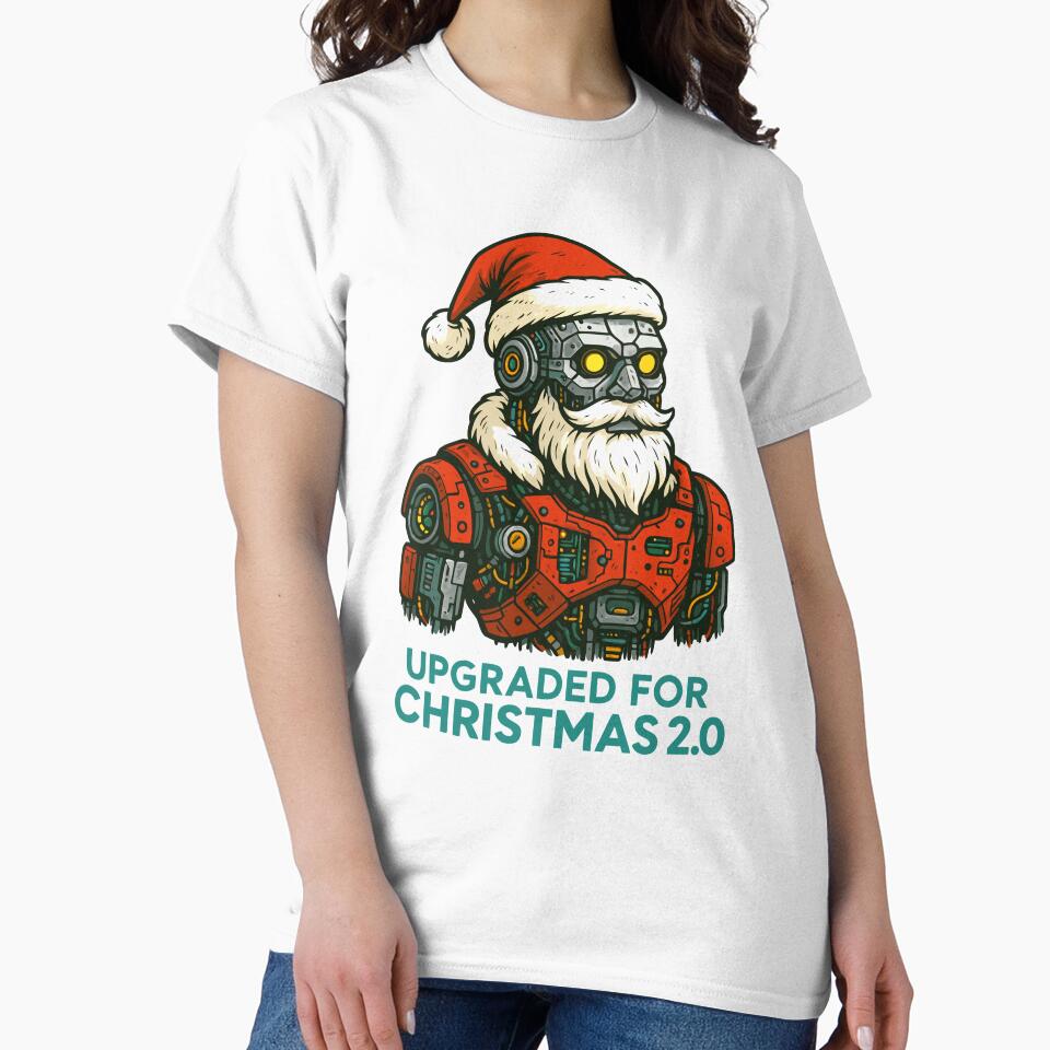 Robot Santa Claus by Remy490 T-Shirts, Hoodie, Sweatshirt | BlankRebels.com (Image 2)