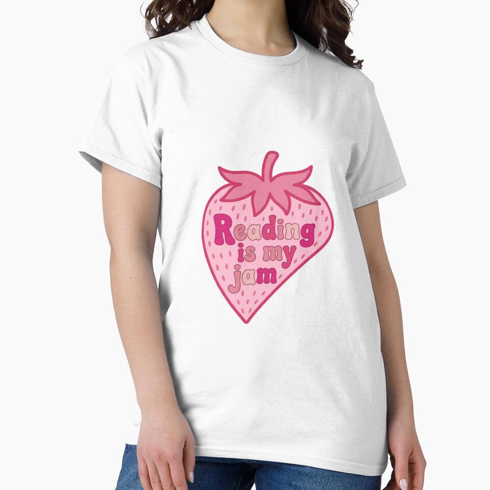 Reading Is My Jam Pages And Peace Strawberry Fruit Lovers by HumansStuck12 T-Shirts, Hoodie, Sweatshirt (Image 2)