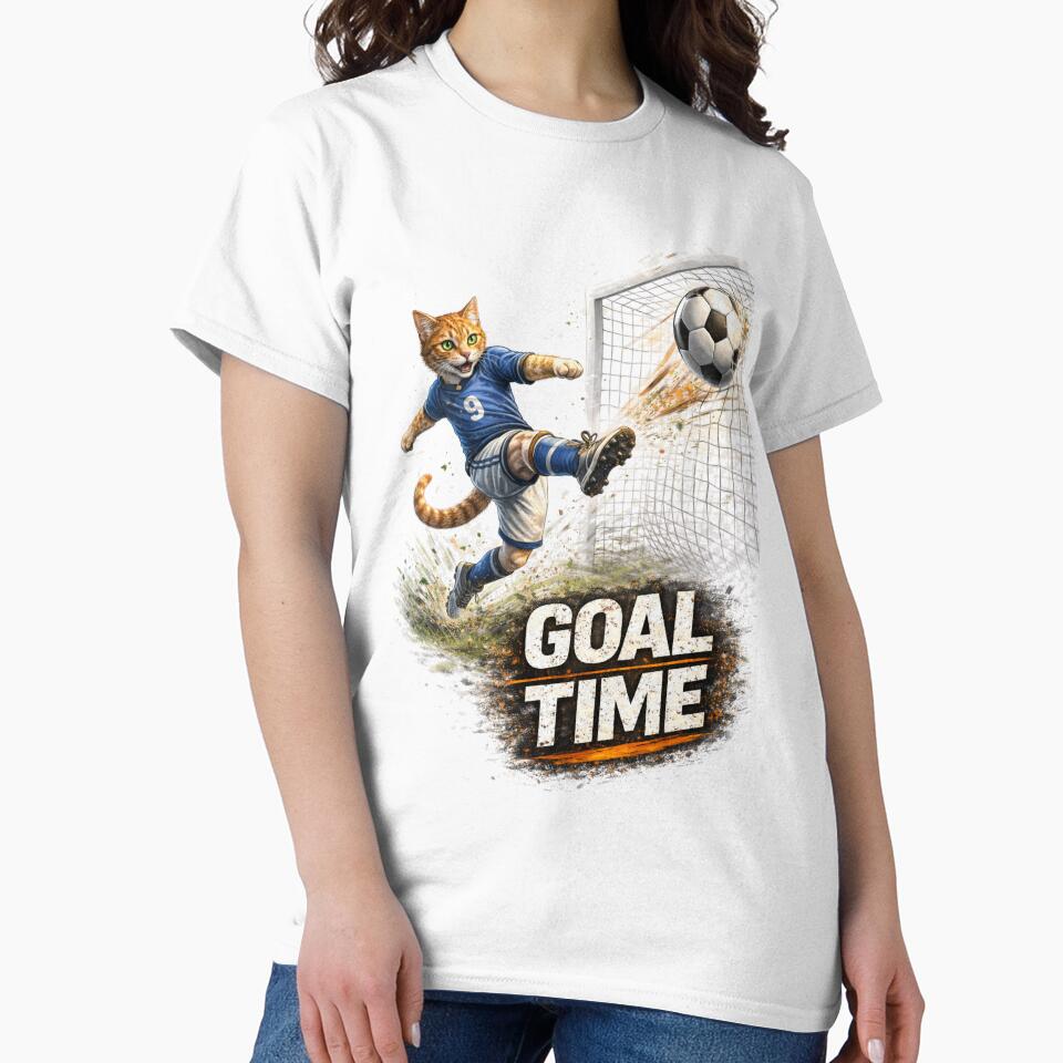 Soccer Cat – Goal Time by IrynaLineArt