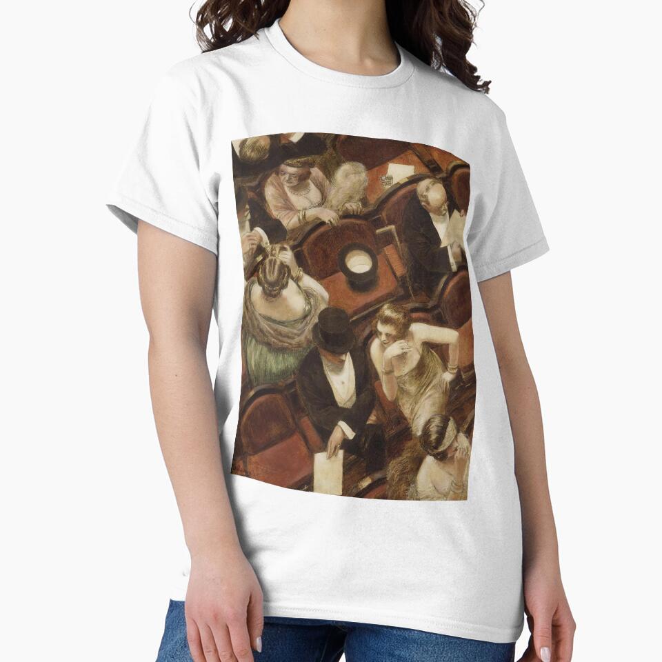 A Night at The Theatre | Restored Vintage Oil Painting by archerfield T-Shirts, Hoodie, Sweatshirt (Image 2)