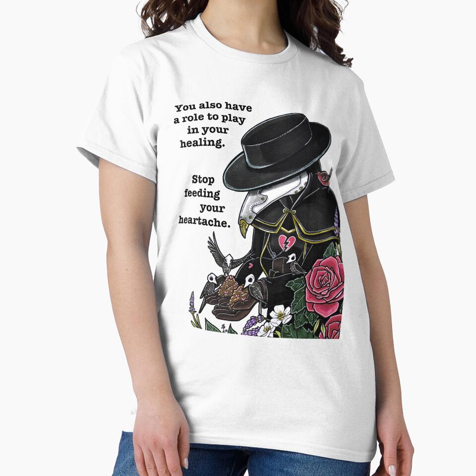 "Stop feeding your heartache" - Mabel's Mask by Lauren Eldridge-Murray T-Shirts, Hoodie, Sweatshirt (Image 2)