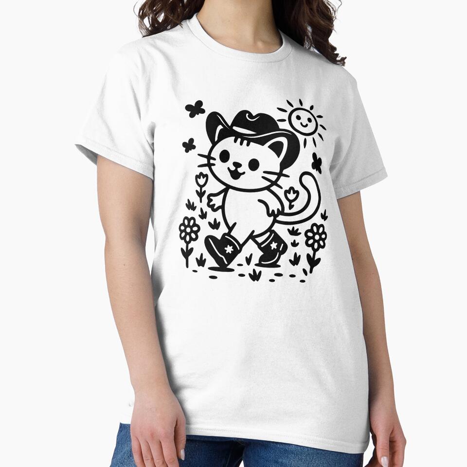 Cute Western Cat In Cowboy Boots With Hat by Parkerzz T-Shirts, Hoodie, Sweatshirt | BlankRebels.com (Image 2)