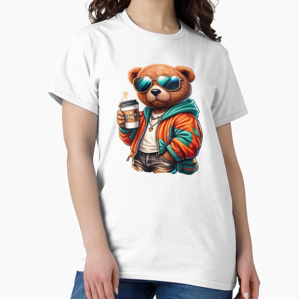 Coffee Bear – Morning Vibes Streetwear Cartoon by the-dovlat T-Shirts, Hoodie, Sweatshirt | BlankRebels.com (Image 2)