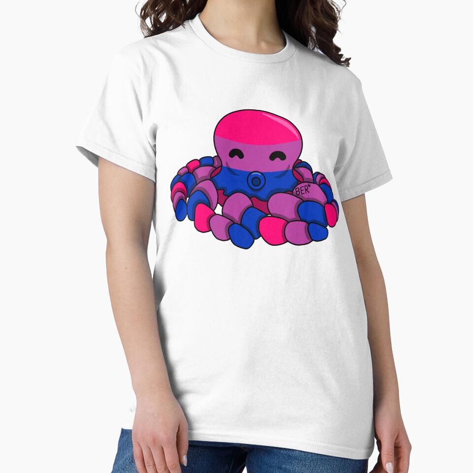 Bisexual Pride Fidget Octopus by SentABear T-Shirts, Hoodie, Sweatshirt | BlankRebels.com (Image 2)
