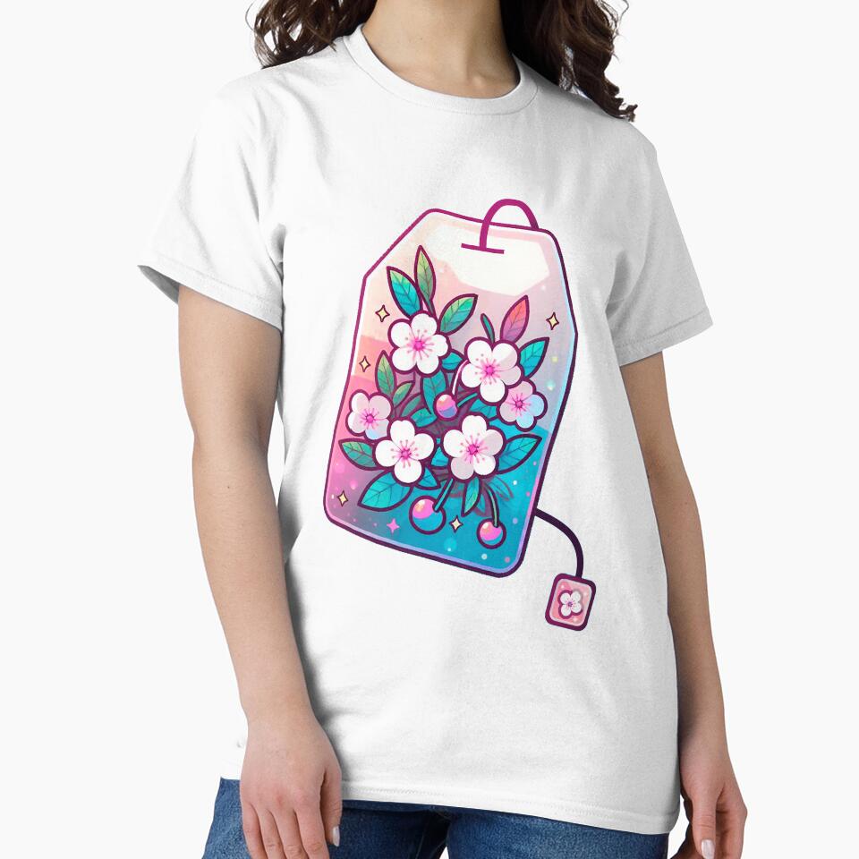 Sakura tea bag by Naokodarling T-Shirts, Hoodie, Sweatshirt | BlankRebels.com (Image 2)
