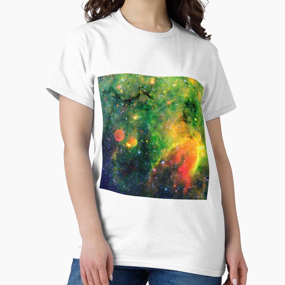 Green Cosmic Star Galaxy, Milky Way by newburyboutique T-Shirts, Hoodie, Sweatshirt | BlankRebels.com (Image 2)
