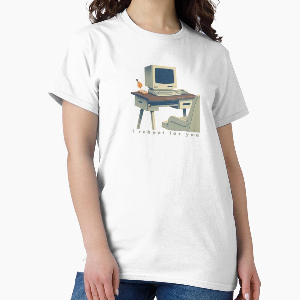 I Reboot For You - Cute Pun | TeeHee Puns Funny Design by TeeHee Puns