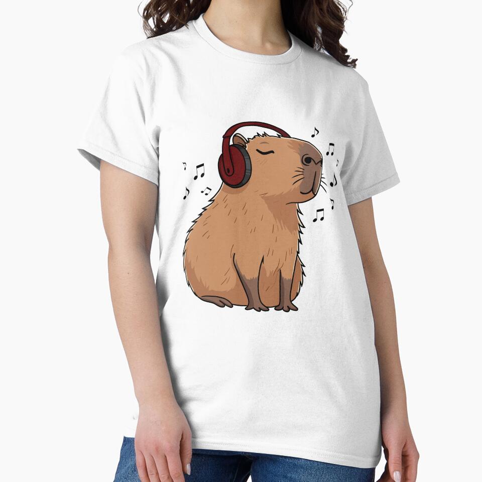 Capybara Melomaniac T-Shirts, Hoodie, Sweatshirt