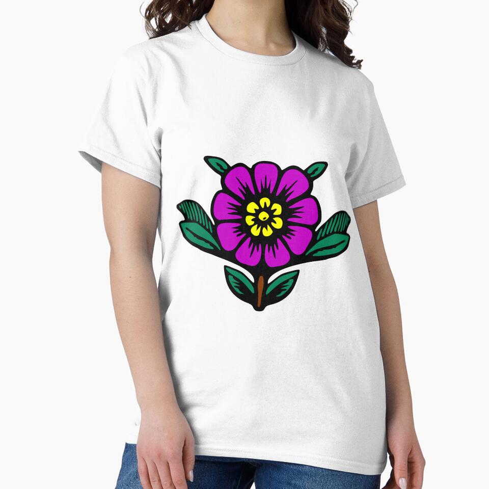 Cartoon Purple Flower by Reethes T-Shirts, Hoodie, Sweatshirt | BlankRebels.com (Image 2)