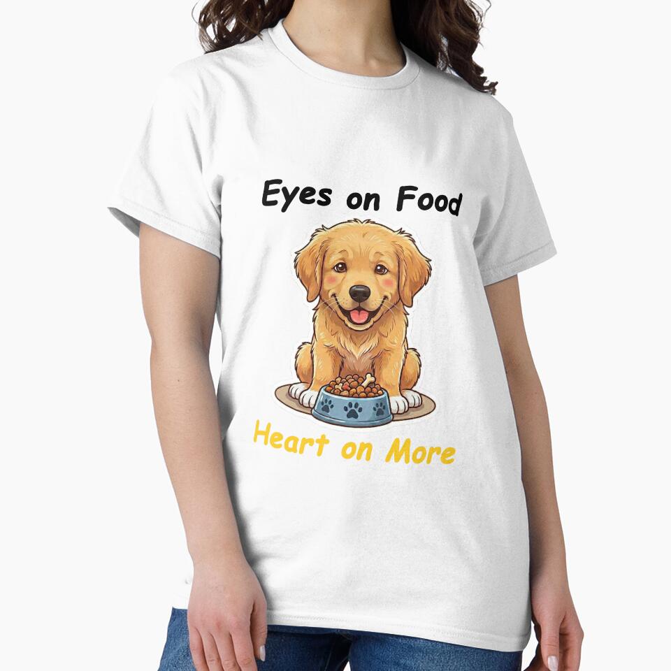 Food Craving Golden Retriever – Hungry Cute Puppy by Shubenzo T-Shirts, Hoodie, Sweatshirt | BlankRebels.com (Image 2)