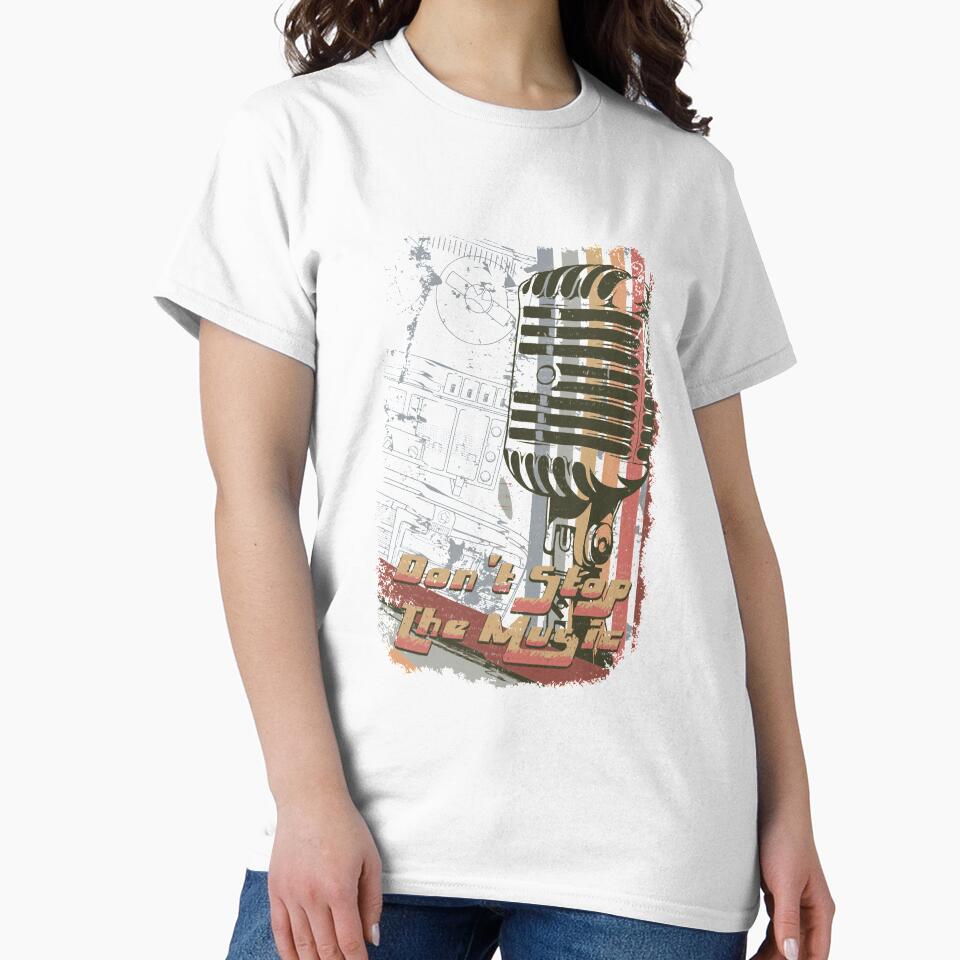 Don't stop the music - Awesome music lover Gift by Teenation9 T-Shirts, Hoodie, Sweatshirt | BlankRebels.com (Image 2)