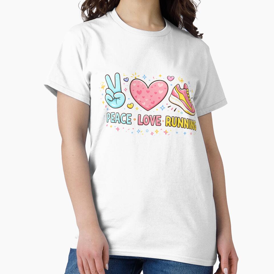 Peace Love Running by Just a Pixel T-Shirts, Hoodie, Sweatshirt | BlankRebels.com (Image 2)