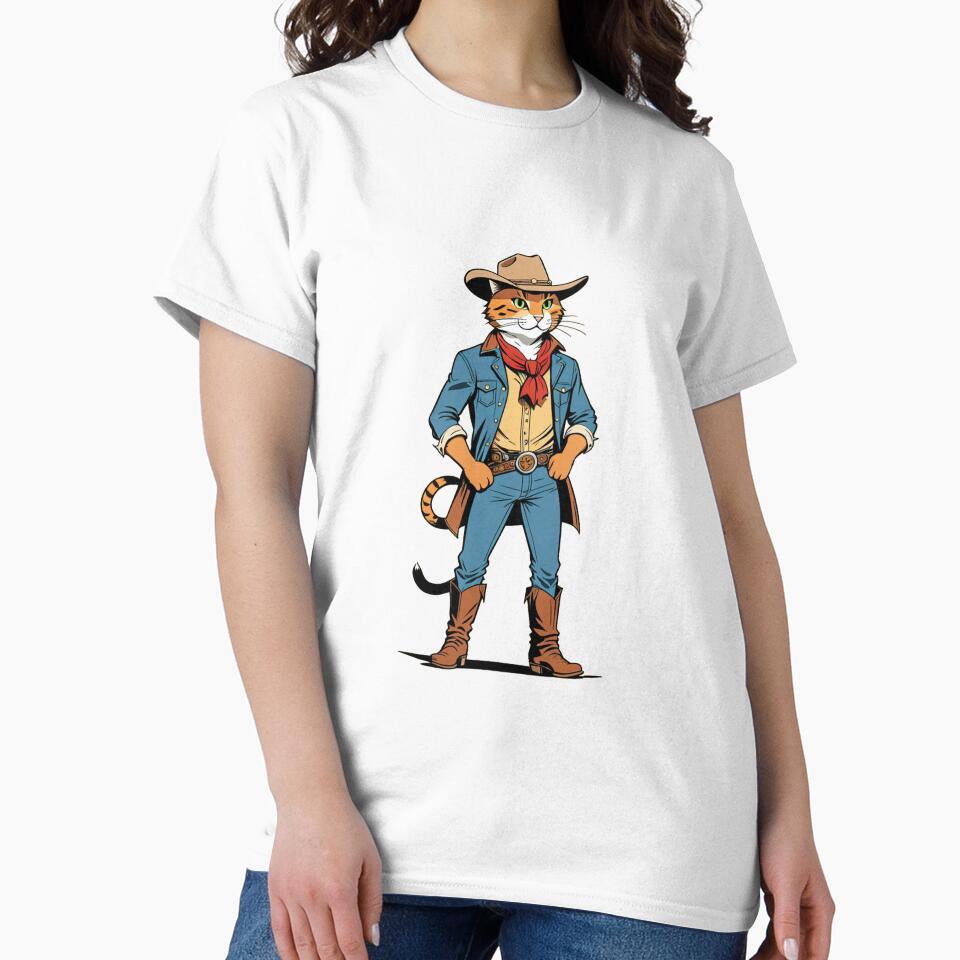 Cat Cowboy by Atlantico54 T-Shirts, Hoodie, Sweatshirt | BlankRebels.com (Image 2)