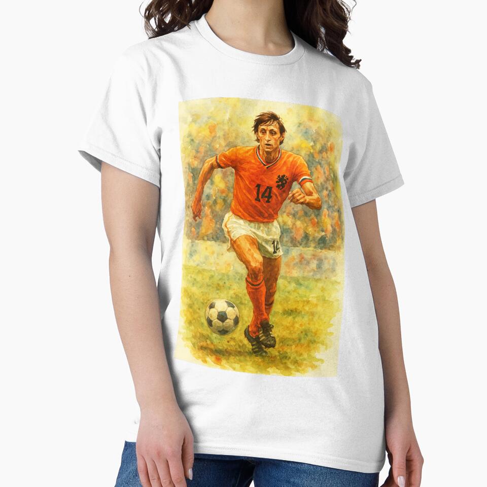 Johan Cruyff Classic Football Legend by Sarcastic designs