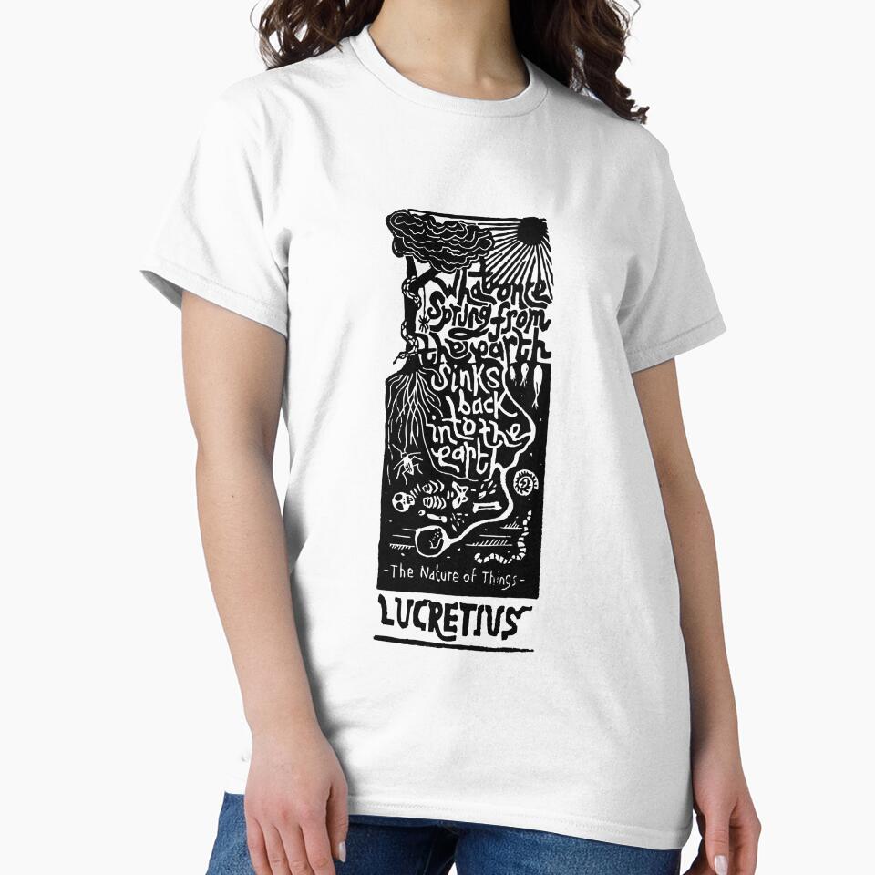 Lucretius, Back into the Earth Linocut by louweasely T-Shirts, Hoodie, Sweatshirt | BlankRebels.com (Image 2)