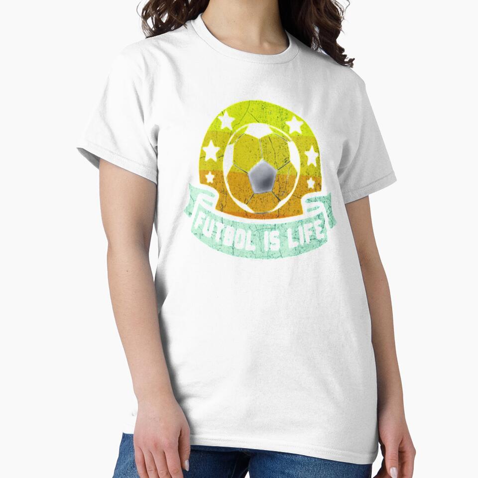 Funny Futbol Is Life Soccer Players Gifts Vintage Destress Design by Zoo-Moo