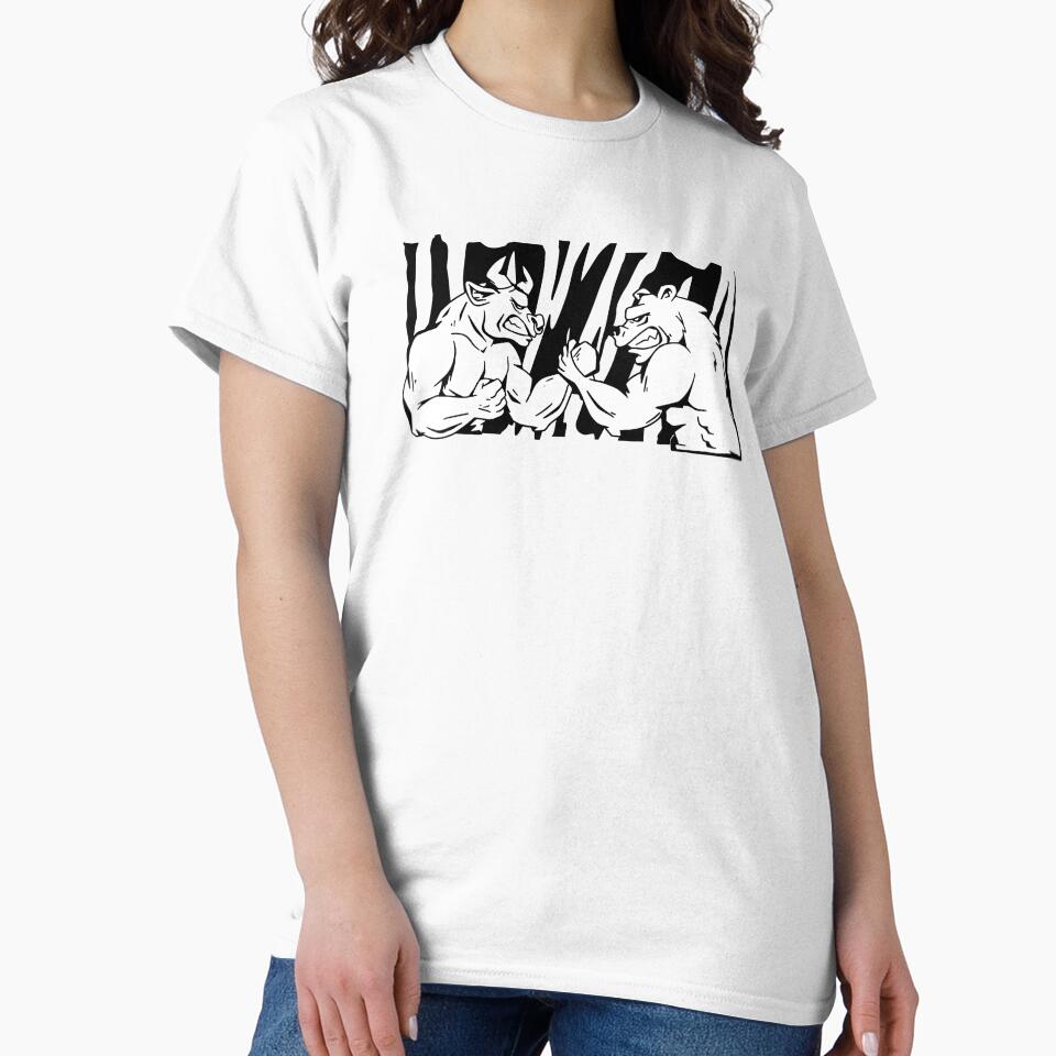 Bull vs Bear Arm Wrestling by TurtleDojo T-Shirts, Hoodie, Sweatshirt | BlankRebels.com (Image 2)