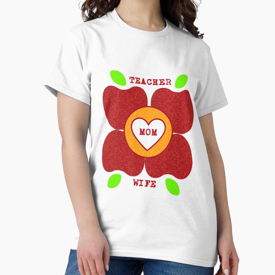 Teacher, Mom, Wife by TeachUrb T-Shirts, Hoodie, Sweatshirt | BlankRebels.com (Image 2)