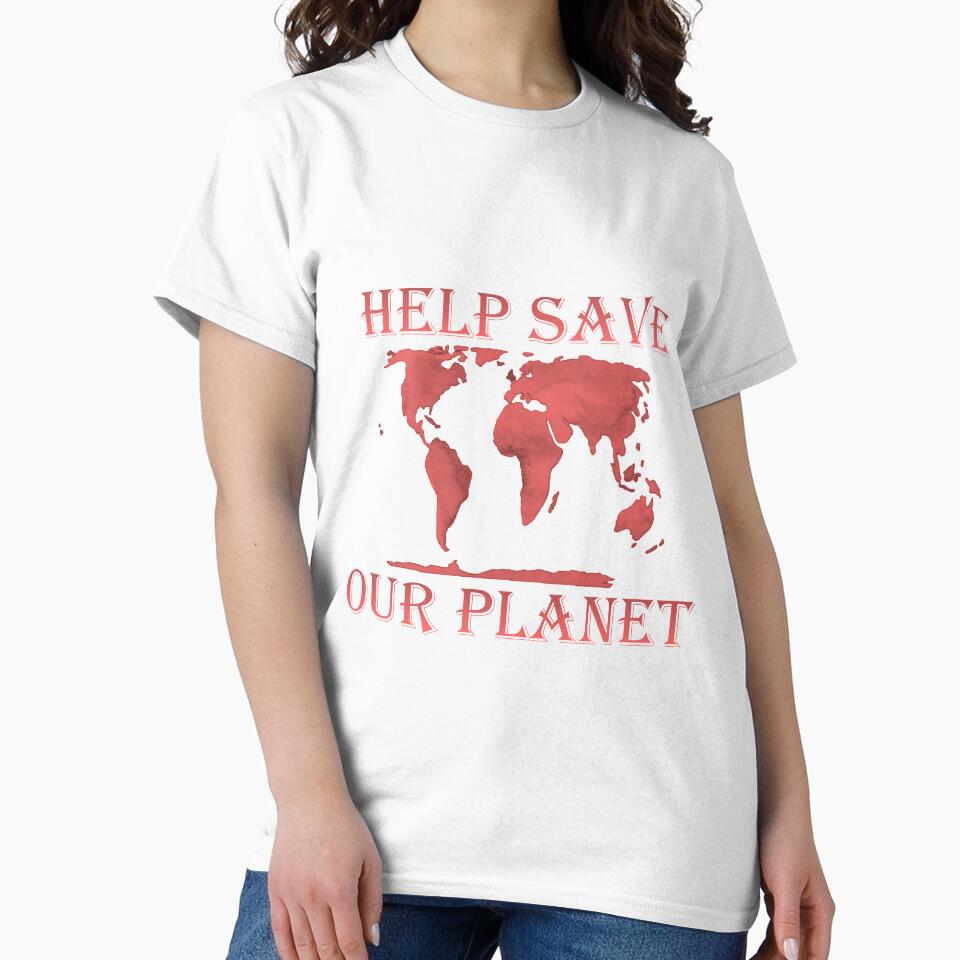 Help Save Our Planet, Red by ChristineShook T-Shirts, Hoodie, Sweatshirt | BlankRebels.com (Image 2)