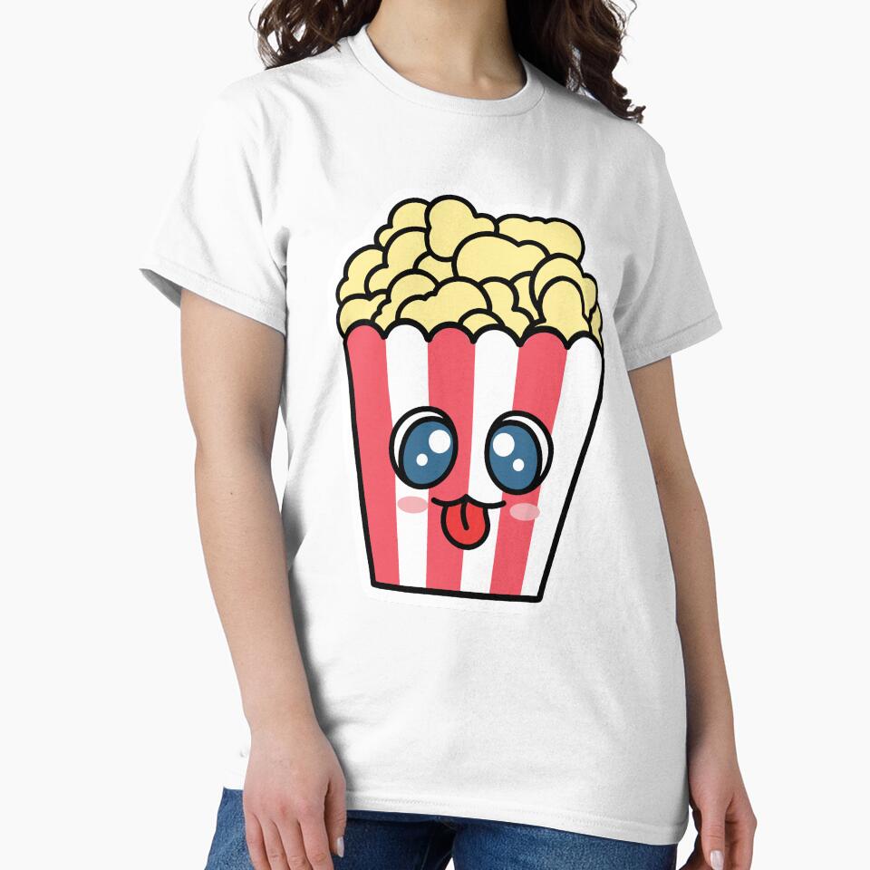 kawaii popcorn by Raymi03 T-Shirts, Hoodie, Sweatshirt | BlankRebels.com (Image 2)