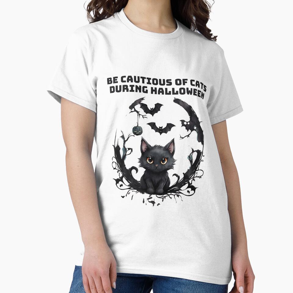 Be cautious of cats during Halloween by -DEEWOLF- T-Shirts, Hoodie, Sweatshirt | BlankRebels.com (Image 2)