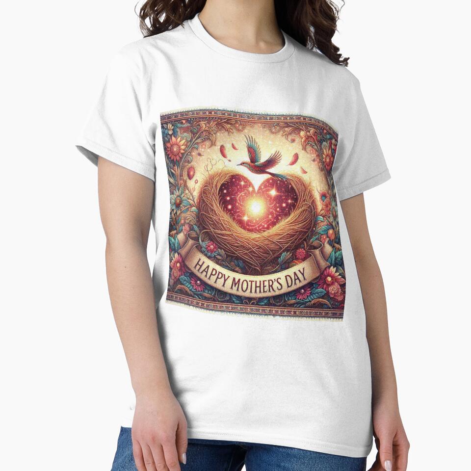Happy Mothers Day Heart Nest by Illuministique T-Shirts, Hoodie, Sweatshirt | BlankRebels.com (Image 2)