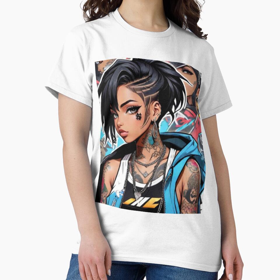 Hip-Hop Anime by 13th1rt3en T-Shirts, Hoodie, Sweatshirt | BlankRebels.com (Image 2)