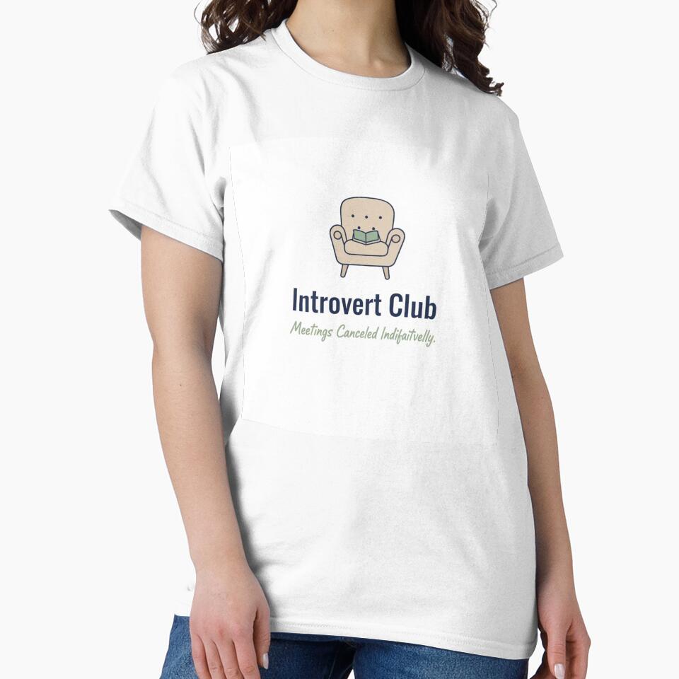 Introvert Club Funny Minimalist Design – Witty Humor for Introverts by FindYouByZ T-Shirts, Hoodie, Sweatshirt (Image 2)