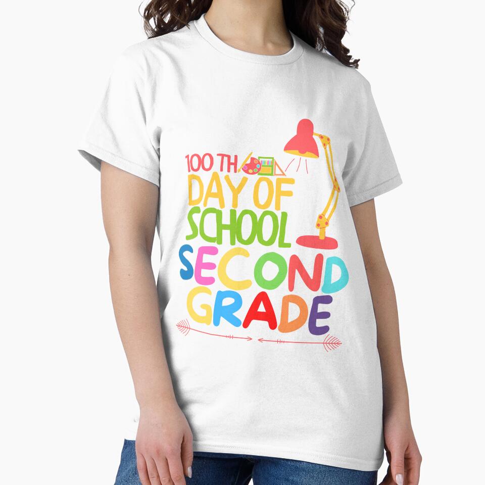 100th day of school Second grade , funny quote by Thecitiesstore